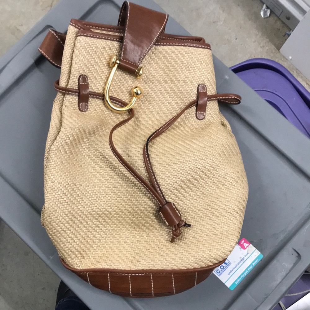 Elegant Tan and Brown Women's Backpack